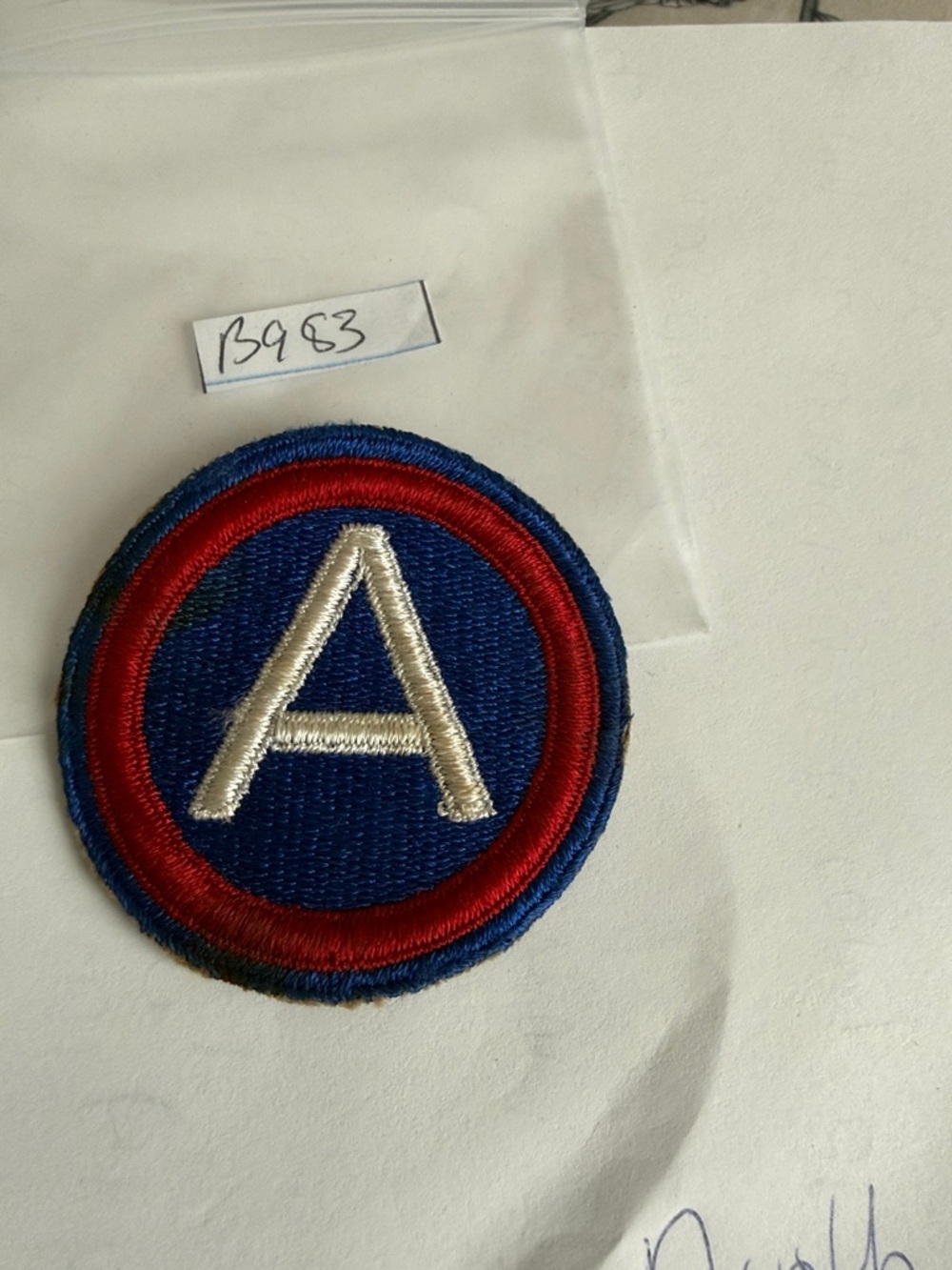 3rd Army Shoulder Sleeve Patch